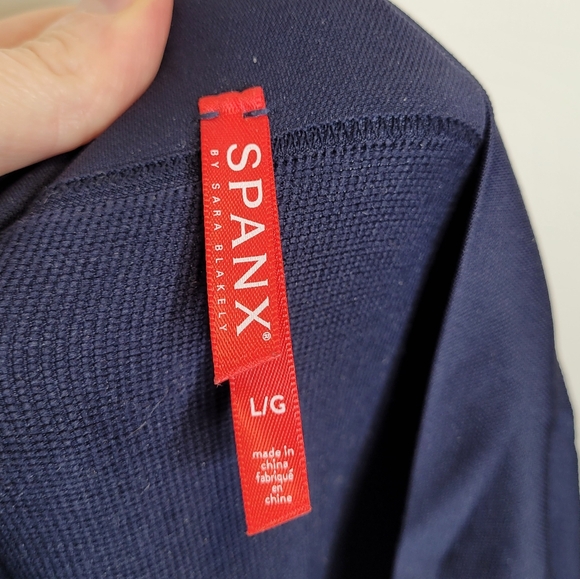 Spanx Mama Maternity Jean-ish Leggings L Dark Blue Wash - Picture 4 of 5